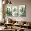 Impression sur toile avec 3 panneaux muraux, montagne verte, paysage chinois-1151562931