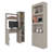 2 Piece Office Set, Bookcase + Desk-541823649