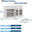 55" Black Fluted Buffet Cabinet with 4 Acrylic Doors & Drawers, Modern Sideboard for Dining Room, Living Room-978296890