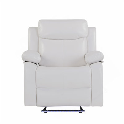 Fauteuil inclinable blanc avec lumière DEL Blanche