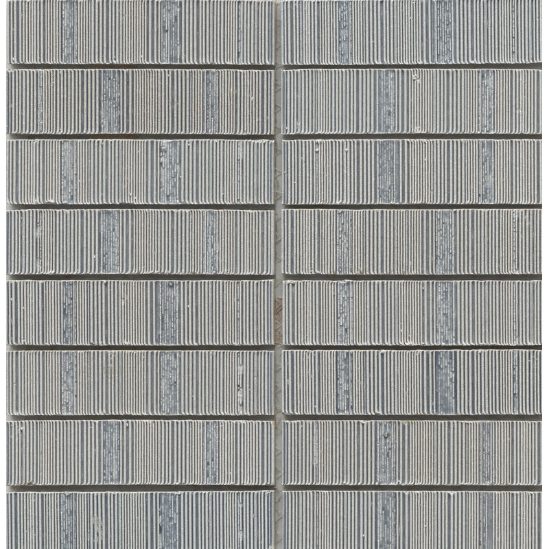 Newtro Black 12 in. x 12 in. Glossy Ceramic Wall Tile (14.24 sq. ft./Case), Silver