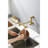 Modern Pot Filler - Wall Mount, Brass, Gold, Drip, Easy To Operate Gold Faucet Mounted, Corrosion Finish