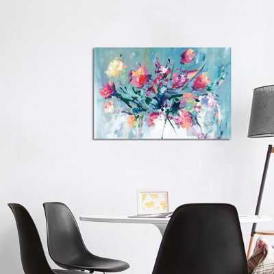 Courage To Bloom by Amira Rahim - Wrapped Canvas Painting