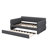 Tech-Ready Upholstered Bed With USB Connectivity And Bonus Trundle Bed-1060719432