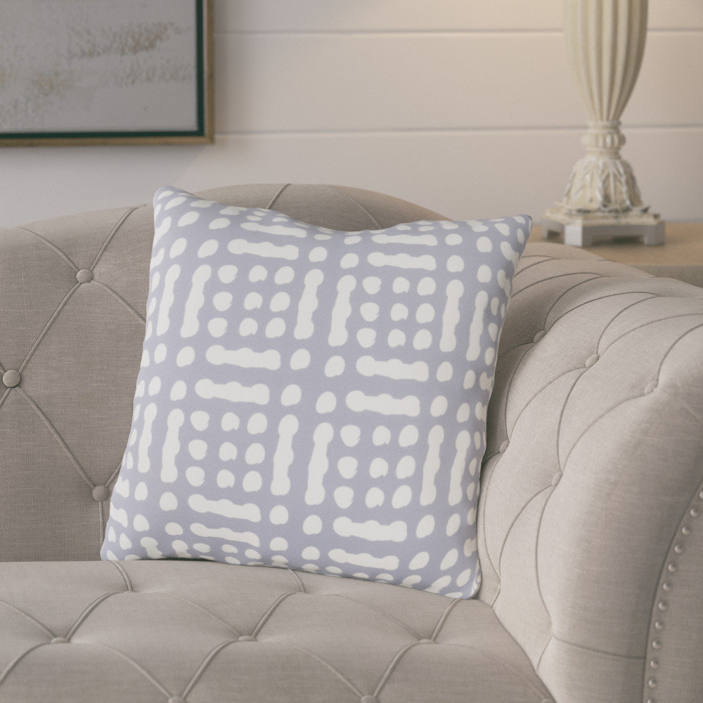 Winsor Throw Pillow, 20" H x 20" W x 5" D, Gray/Neutral