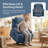 Power Lift Recliner Chair with Electric Heat, Vibration Massage Remote Control, USB Port and Storage Pockets-1848970150