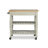 Altenburg 36" Wide Solid Wood Kitchen Cart with Drawer and Storage Shelves-877240624