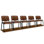 5 Pcs Waiting Room Chairs, Church Chairs Conference Room Stackable Chairs