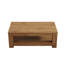 Table basse rectangulaire à 6 places à double couche avec tablettes de rangement, bois aggloméré
