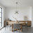 1 Light Black Farmhouse Cage Pendant Light Vintage Modern Light DIY Shade