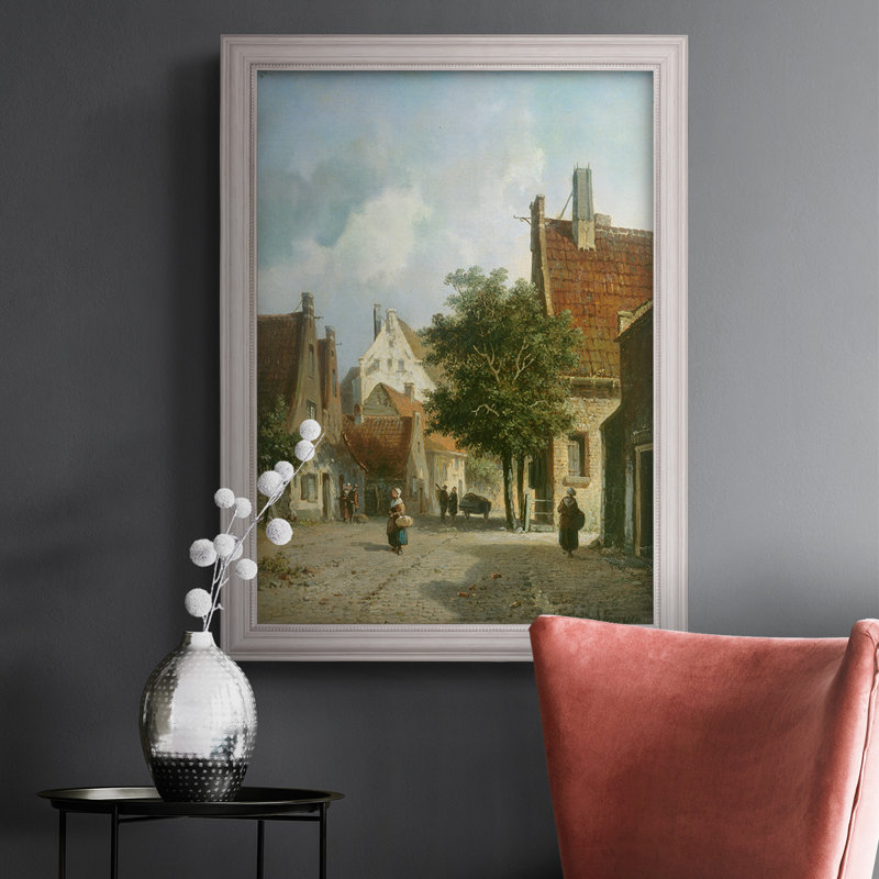 Amsterdam Street Scene - Peinture encadrée, H 20 po x l 16 po x P 2,5 po