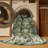 Machine Washable Overdyed Green Area Rug