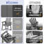 Chaises hautes Adirondack avec plateau de connexion Hdpe (ensemble de 2)-936519578