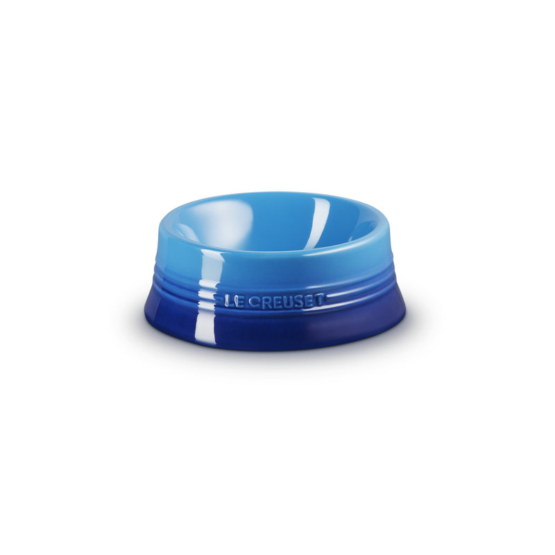 Le Creuset Stoneware Medium Pet Bowl, Blue