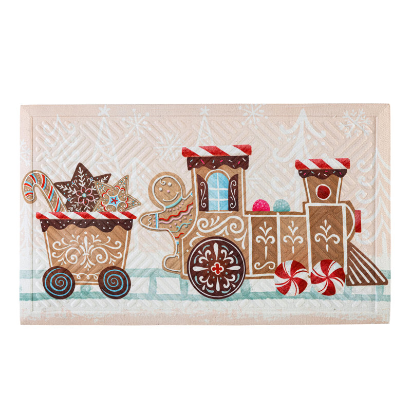 Tapis gaufré Gingerbread Train