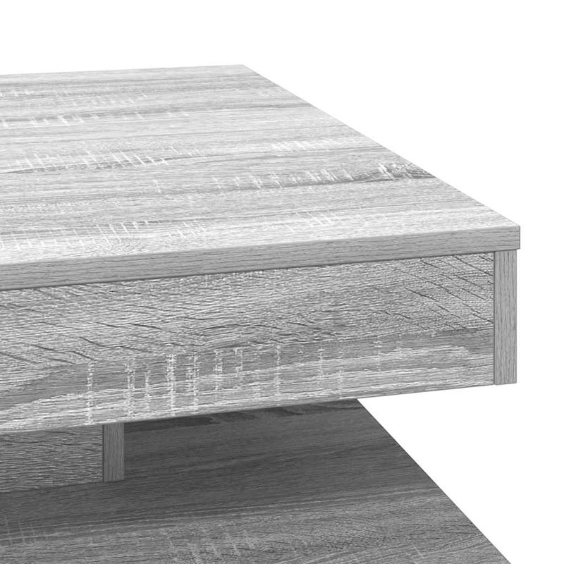 Coffee Table with Storage, Grey , 34.5" H x 70" L x 70" W
