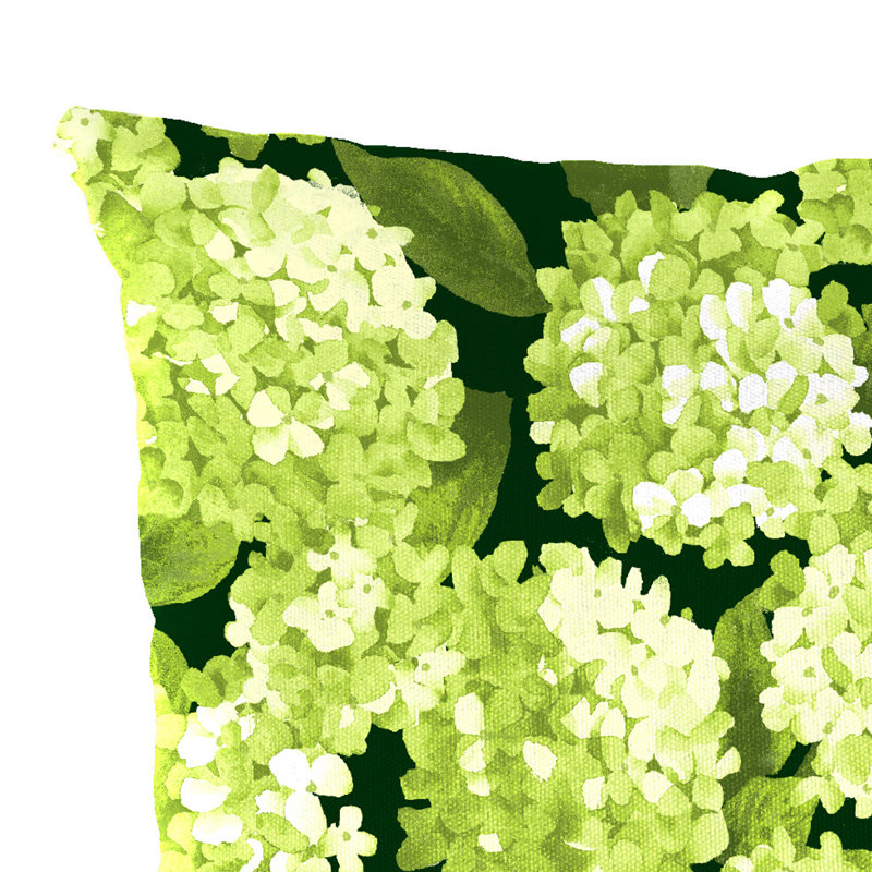 East Urban Home - Piece Cushion, Green/White