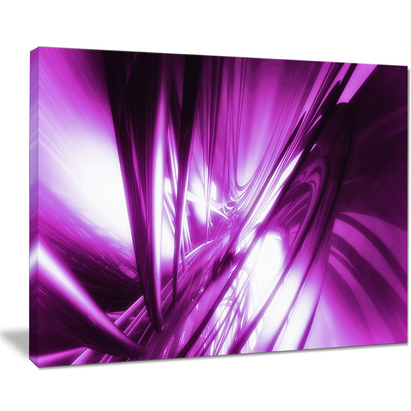 «Purple Fractal», impression sur toile tendue, H 30 po x l 40 po x P 1 po