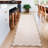 Machine Washable Rug Modern Scalloped Rug Non Slip, Neutral Indoor Carpet, Soft Non Shedding Floor Covering, Low Pile Thin Foldable Printed Mats for Living Room Bedroom Nursery-1890556607