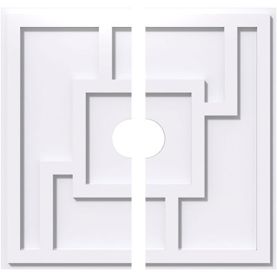 Médaillon de plafond contemporain en PVC de qualité architecturale Knox