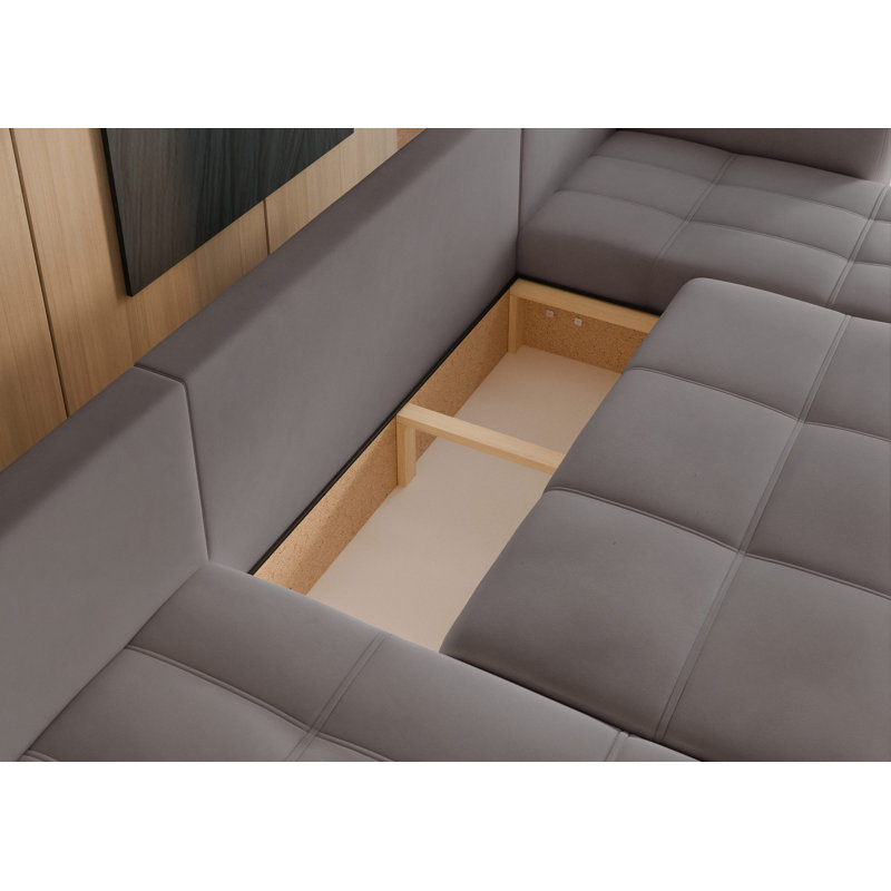 5 Seater Sofa Bed, Grey