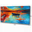 Bateau de pêche au coucher du soleil - reproduction d'art-29505619-34273950
