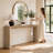 Elegant Waterfall Design Sofa Table - Concealed Drawer Storage For Hallway & Entryway-1817850952