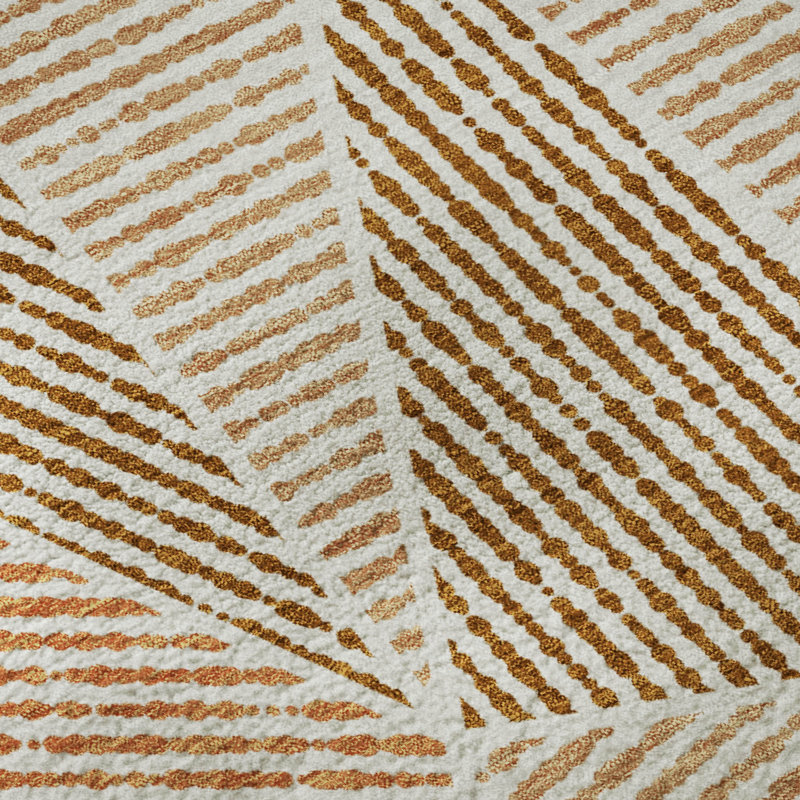 Premium Machine Washable Cerrito Terracotta Rug, Rectangle 8' x 10'