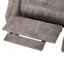 Fauteuil inclinable avec accoudoirs roulés gris brun Accents