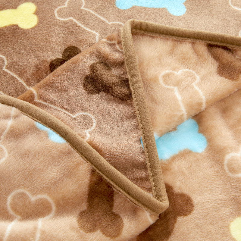 Couverture en molleton / microfibre Fluffy Premium, Brun