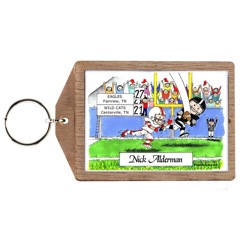 Porte-clés joueur de football personnalisé