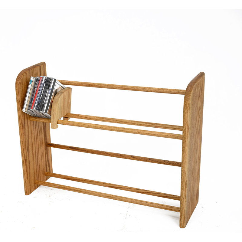 Support DVD / VHS en bois à chevilles - Série 05, H 18,25 po x l 24,25 po x P 7,25 po, Naturel
