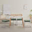 Chairs - Scandinavian Velvet Dining Chair - Rattan Back Chair - Metal Legs-301496115-301496128