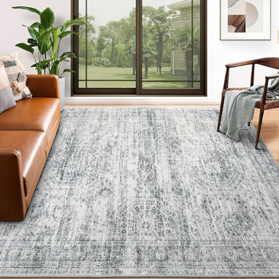 Tapis lavable rétro antidérapant (gris)