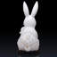 Sculpture de lapin en céramique fabriquée à la main - Décoration gracieuse