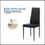 Ensemble de table de salle à manger 5 pièces pour 4 personnes, table de salle à manger en verre trempé pour la cuisine, 4 chaises en similicuir