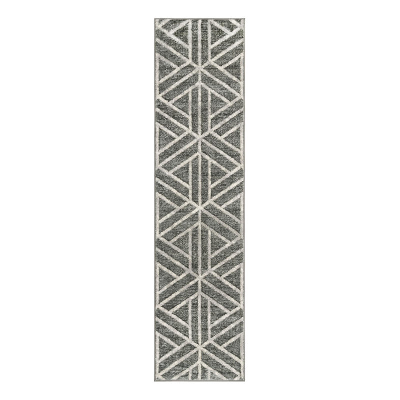 Quercioli Geometric Indoor Rug, Runner 2' x 8'
