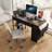 47" Computer Desk With Power Outlet,Writing Desk With 7 Fabric Drawers,Vanity Table Drawers And Large Side Pocket