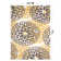 Floral Yellow/Dark Gray/Ivory Area Rug