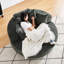 Fauteuil pivotant Fluffy Chenille