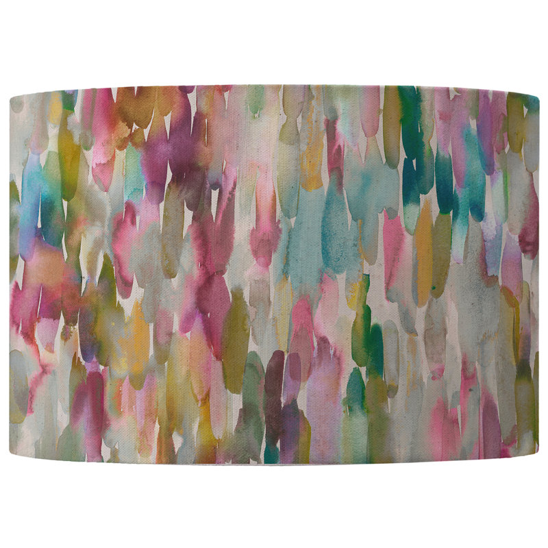 Cotton Round Lamp Shade, 25cm H x 40cm W x 40cm, Pink
