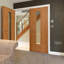 Latefia Oak Fire Door Prefinished-20632304