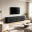 Meuble télé/console multimédia avec portes cintrées-1126997958