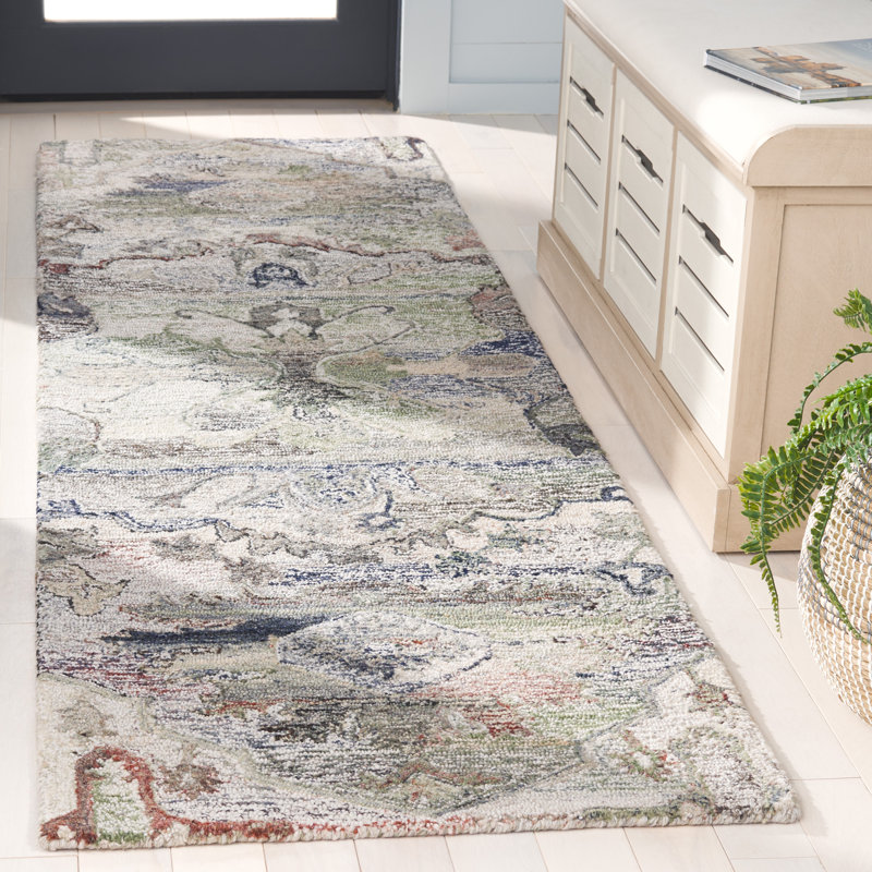 Tapis floral performance Fredez, Tapis de couloir 2 pi 3 po x 8 pi