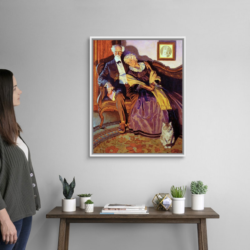 «When Winter Comes», art mural sur toile, H 32 po x l 26 po x P 1,75 po, Cadre flottant blanc