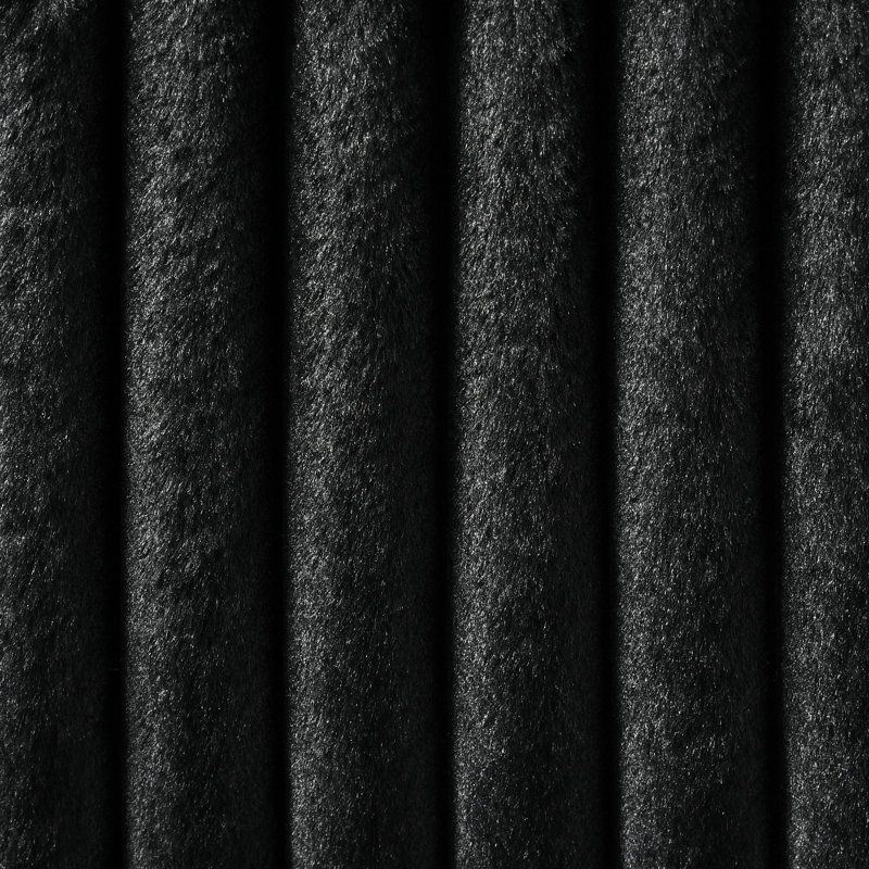 Canapé modulaire inclinable rembourré Matson - noir, Velours côtelé noir / velours