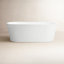 Baignoire de trempage autoportante en acrylique de 59 po x 29,5 po Iris-87223865