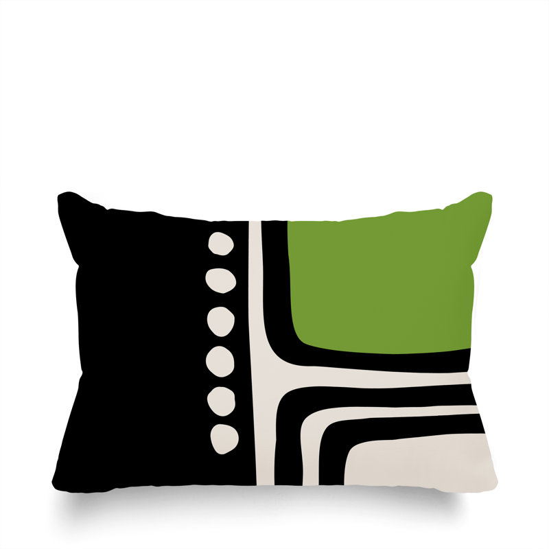 Coussin lombaire réversible intérieur / extérieur Sofi Minimalist, H 14 po x l 20 po, Chartreuse