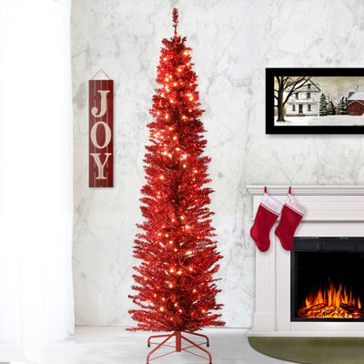 Lighted Pine Christmas Tree
