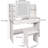 Baidy Vanity Set with Lighted Mirror and Stool